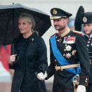 23. mai: Kronprinsparet deltar ved velkomstseremonien for Polens presidentpar. Foto: Lise Åserud, NTB scanpix